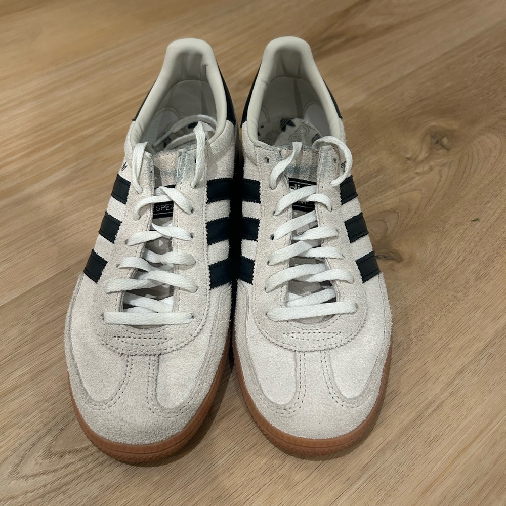 Adidas women’s Cream and Black Sneakers